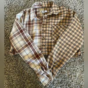 RSQ cropped flannel, Size XS, EUC